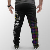 Clan Cameron Of Erracht Modern Tartan Crest Jogger Sweatpants  Alba Celtic Style HI38 Clan Cameron Tartan Today